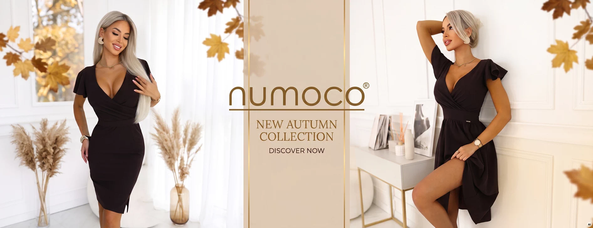 chocolate dresses for autumn weddings - Polish manufacturer and dress wholesaler