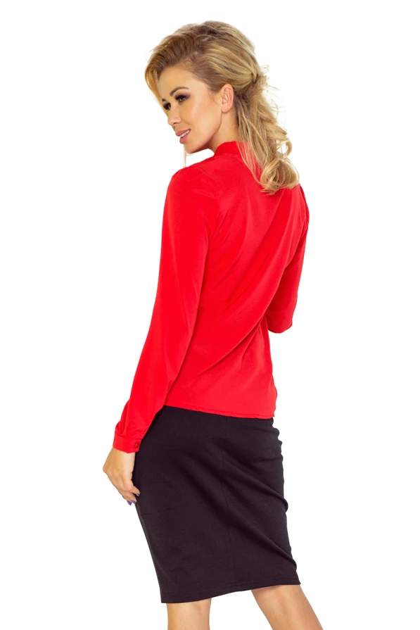 Blouse with bond - red 140-3