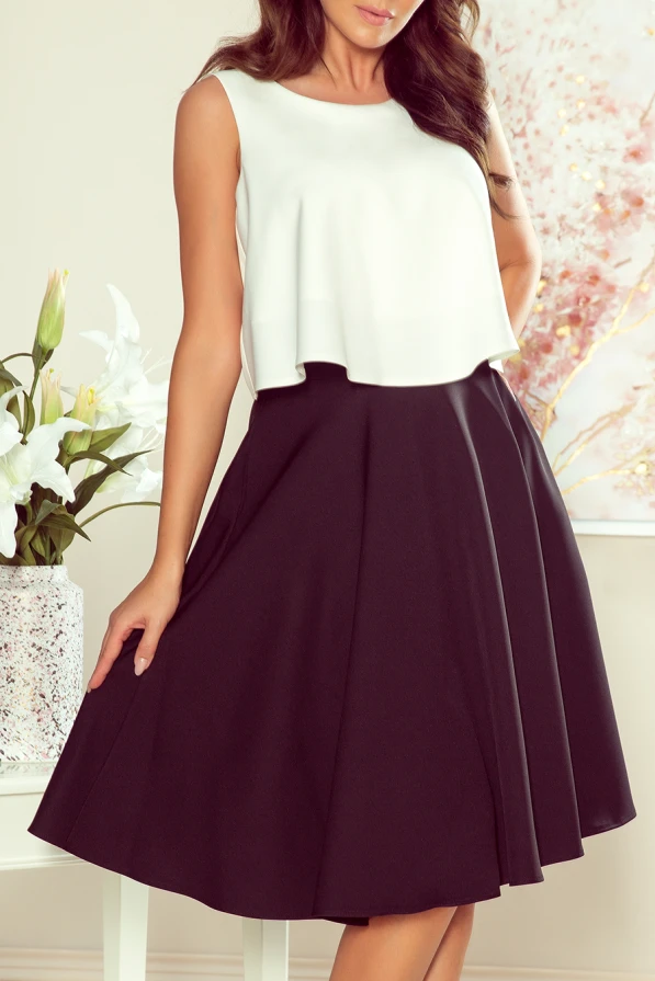 266-2 Midi skirt with pockets - black