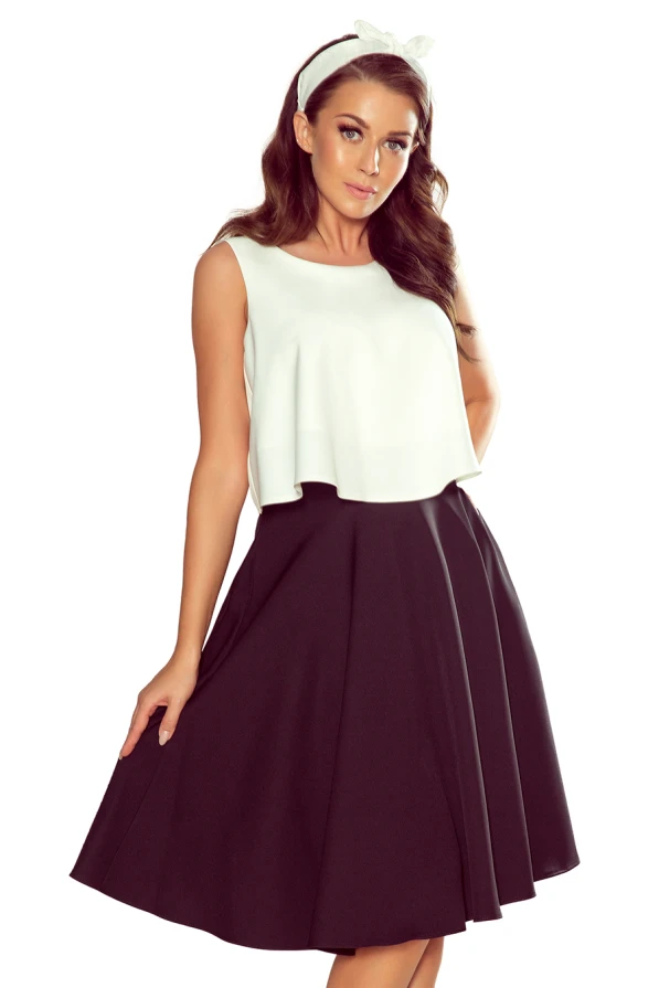 266-2 Midi skirt with pockets - black