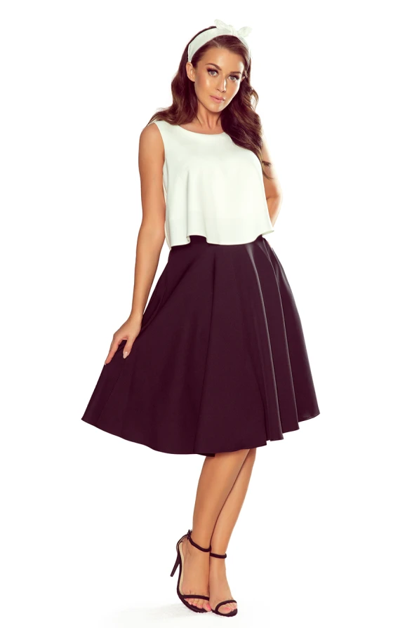 266-2 Midi skirt with pockets - black