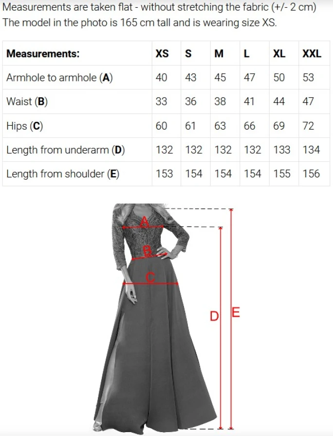 643-10 Elegant evening maxi dress with a slit and roses - chocolate brown
